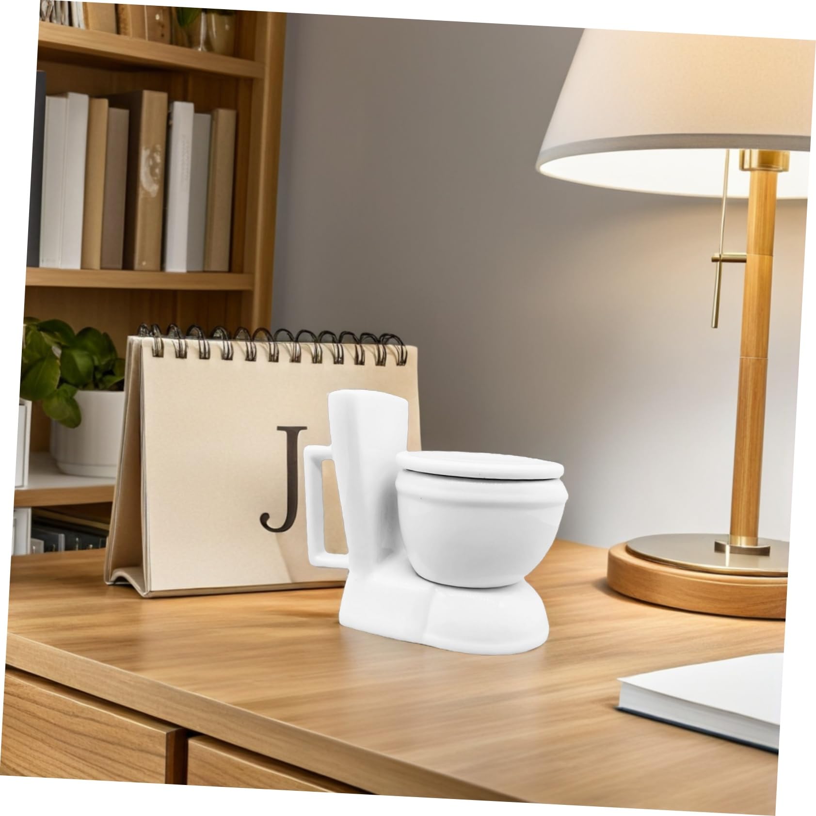Cabilock Taza de Cerámica con Diseño de Inodoro Bebidas como Café Té y Leche Taza para Desayuno Regalo Original para Oficinas y Ocasiones Especiales