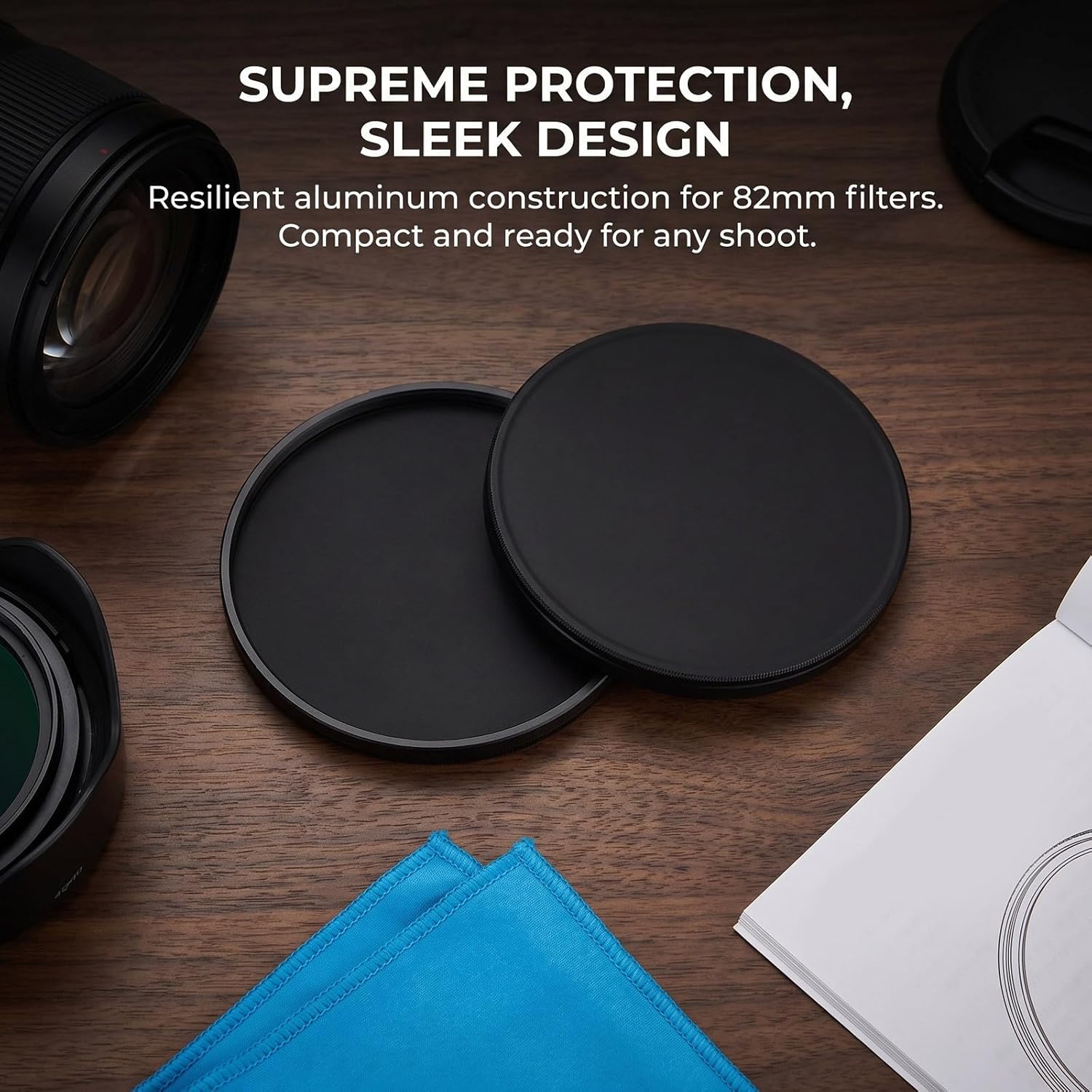 1 Pair Lens Filter Case, Aluminum Alloy Cover for Travel image 3