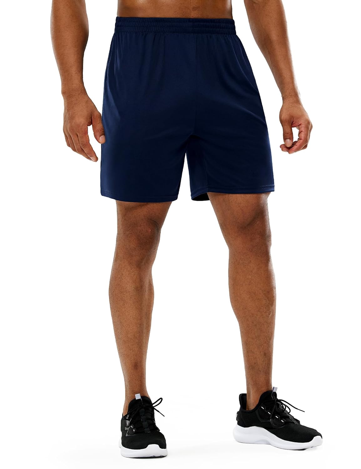 MIER Mens Quick-Dry Athletic Soccer Basketball Shorts Without Pockets No Liner Running Workout Training Active Shorts