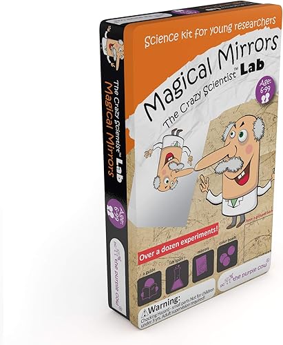 The Purple Cow Crazy Scientist Lab - Kit de ciencia de espejos mágicos