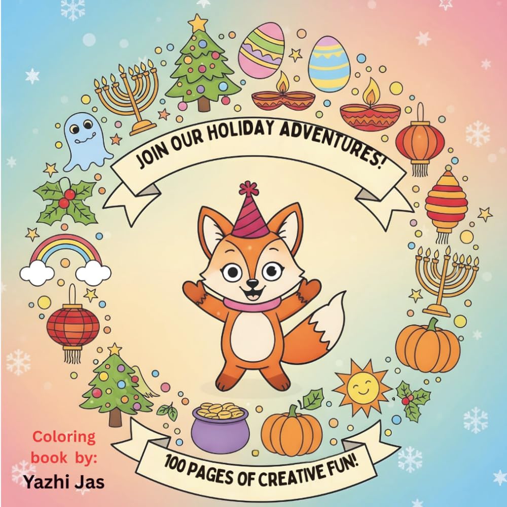 Join our Holiday Adventure: kids Coloring book