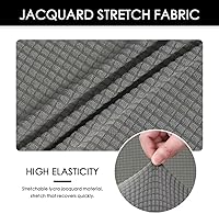 Vista 7 de Forcheer - Fundas elásticas para silla de oficina de Jacquard, resistentes al agua, 2 piezas para sillas de escritorio o de la computadora