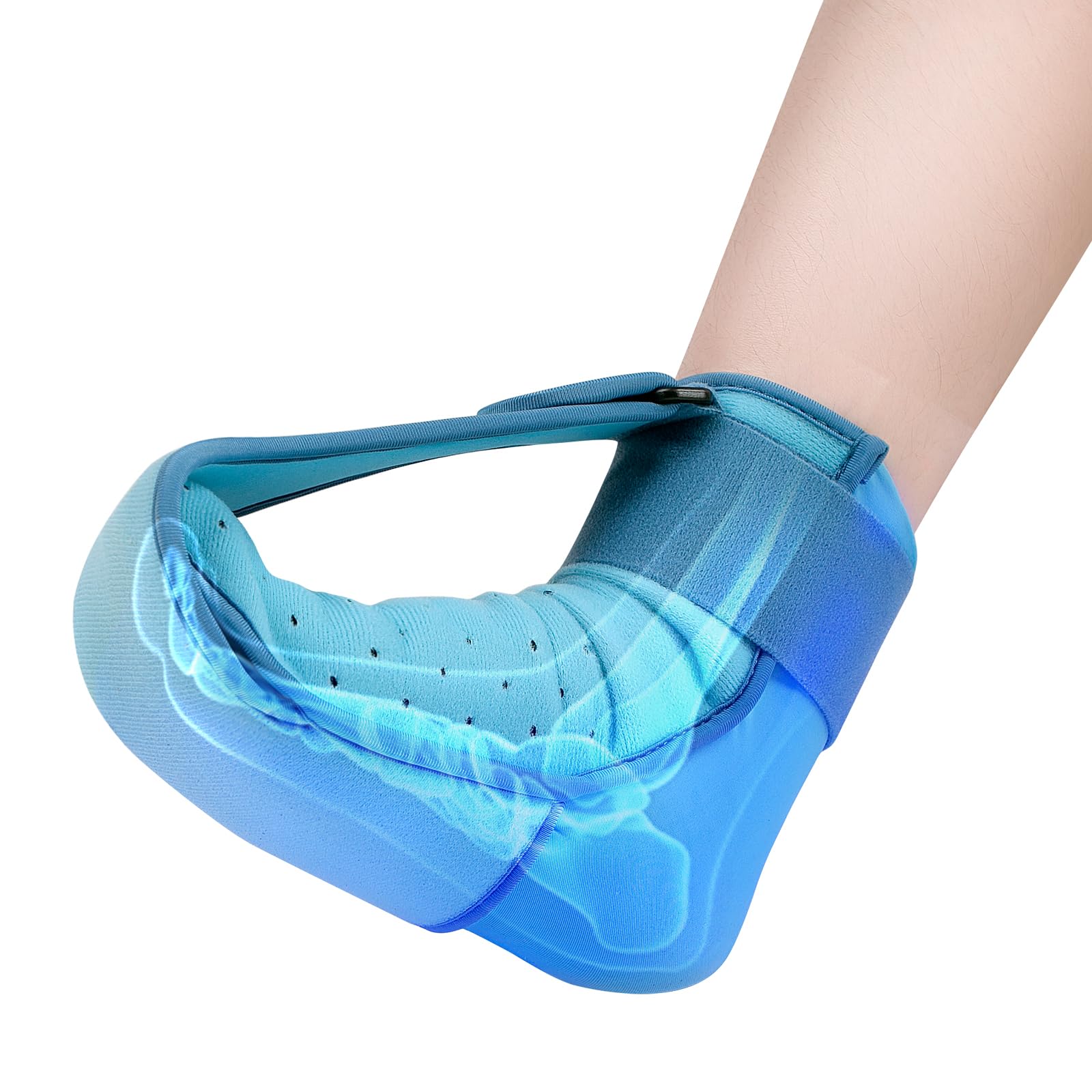 Plantar Fasciitis Night Splint, Foot Ice Pack Wrap for Plantar Fasciitis Relief, Plantar Fasciitis Brace for Men Women,Ankle Ice Pack for Achilles Tendonitis, Heel Spur, Foot Pain Large Size