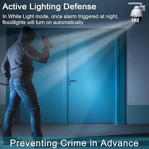 Miniatura 7 de GENBOLT Cámara de seguridad 3G4G LTE PTZ al aire libre 2.5K, zoom óptico 9X PoE CCTV Cámara de vigilancia IP con tarjeta SIM, reflector de 5MP de