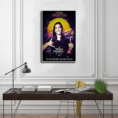 Miniatura 3 de Tobin Heath - Póster de fútbol americano, 5 pósteres en lienzo, decoración de dormitorio, paisaje deportivo, oficina, habitación, póster en lienzo,