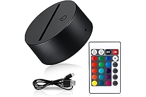 3D Light Base Enchants Room with Vibrant Illumination