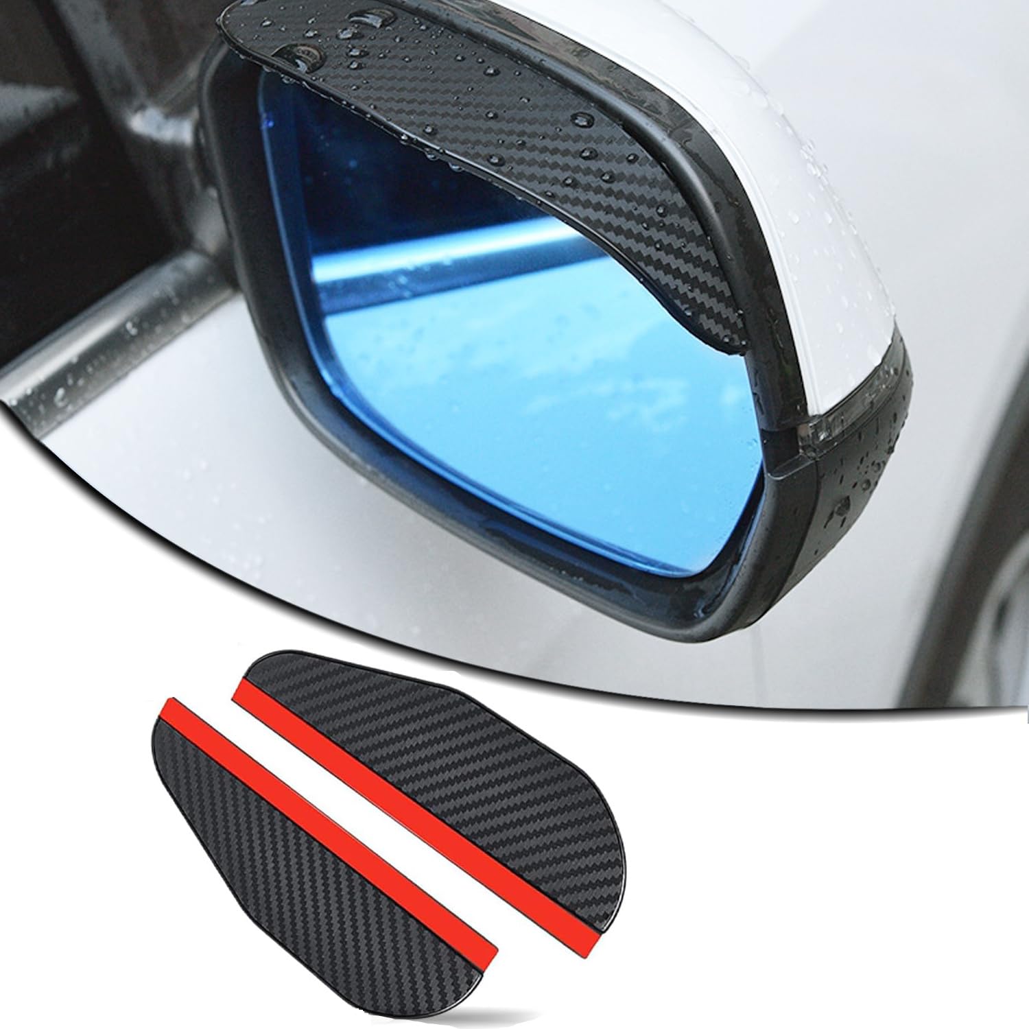 2 Pcs Mirror Rain Covers,Compatible with Hyundai I10 I20 I30 I40 IX20 IX35 IX55 Tucson Kona EV,Car Accessories