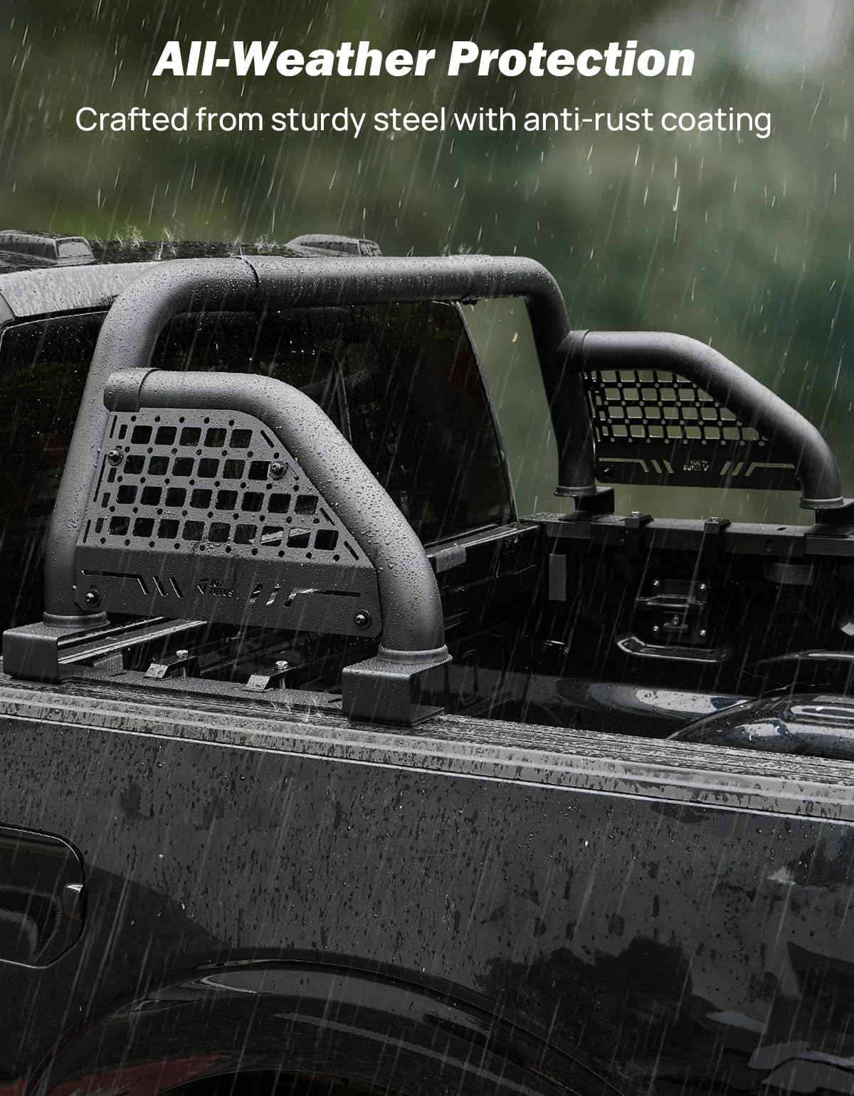 JOYTUTUS Barra di supporto regolabile per pick-up sportiva per camion di dimensioni standard, compatibile con F150, F250, F350, Silverado, Sierra, Ram 1500 2500 3500