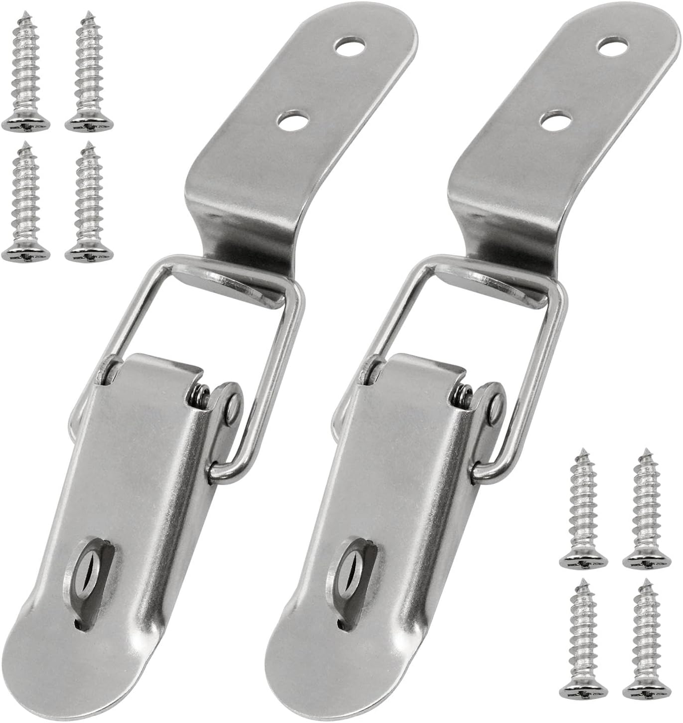 Lovelysp Stainless Steel 90 Degree Tool Box Hood Locks Latches
