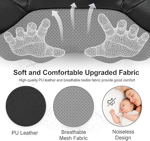 Miniatura 8 de Shiatsu - Masajeador de espalda y cuello con almohada eléctrica de masaje 4D de tejido profundo, calor calmante para aliviar el dolor muscular,