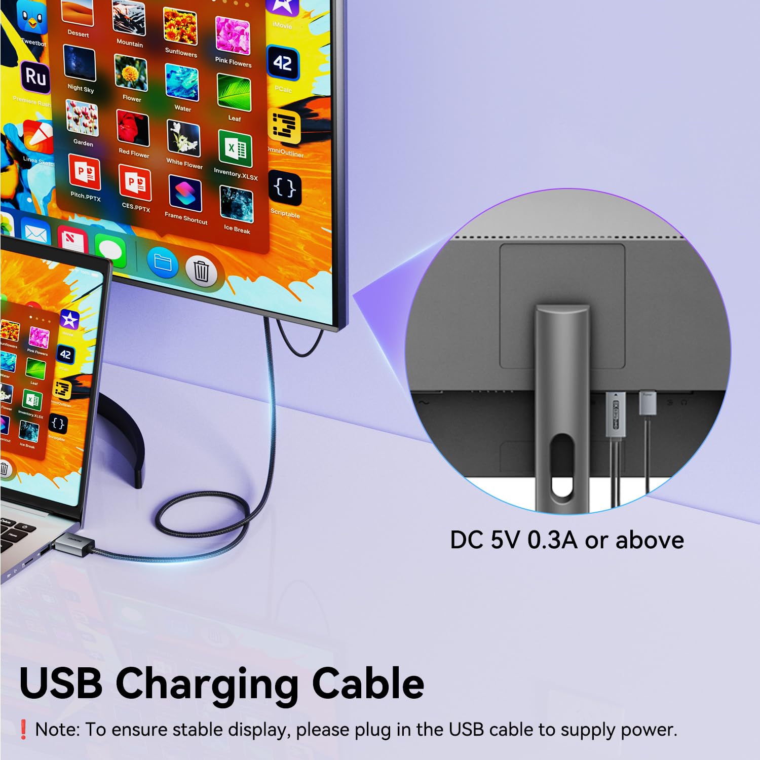 BENFEI Cable DisplayPort1.4 a HDMI2.1 [1.8Metros] 8K@60Hz 4K@240Hz/165Hz/144Hz/120Hz, DP unidireccional (fuente) a HDMI (pantalla) con fuente de alimentación USB 5V/1A compatible con HDR/DSC/HDCP 2.3