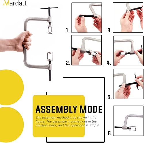 Miniatura 5 de Compresor de resorte de válvula, kit surtido de herramientas de abrazadera en C de compresión automática y juego de herramientas de rectificado de