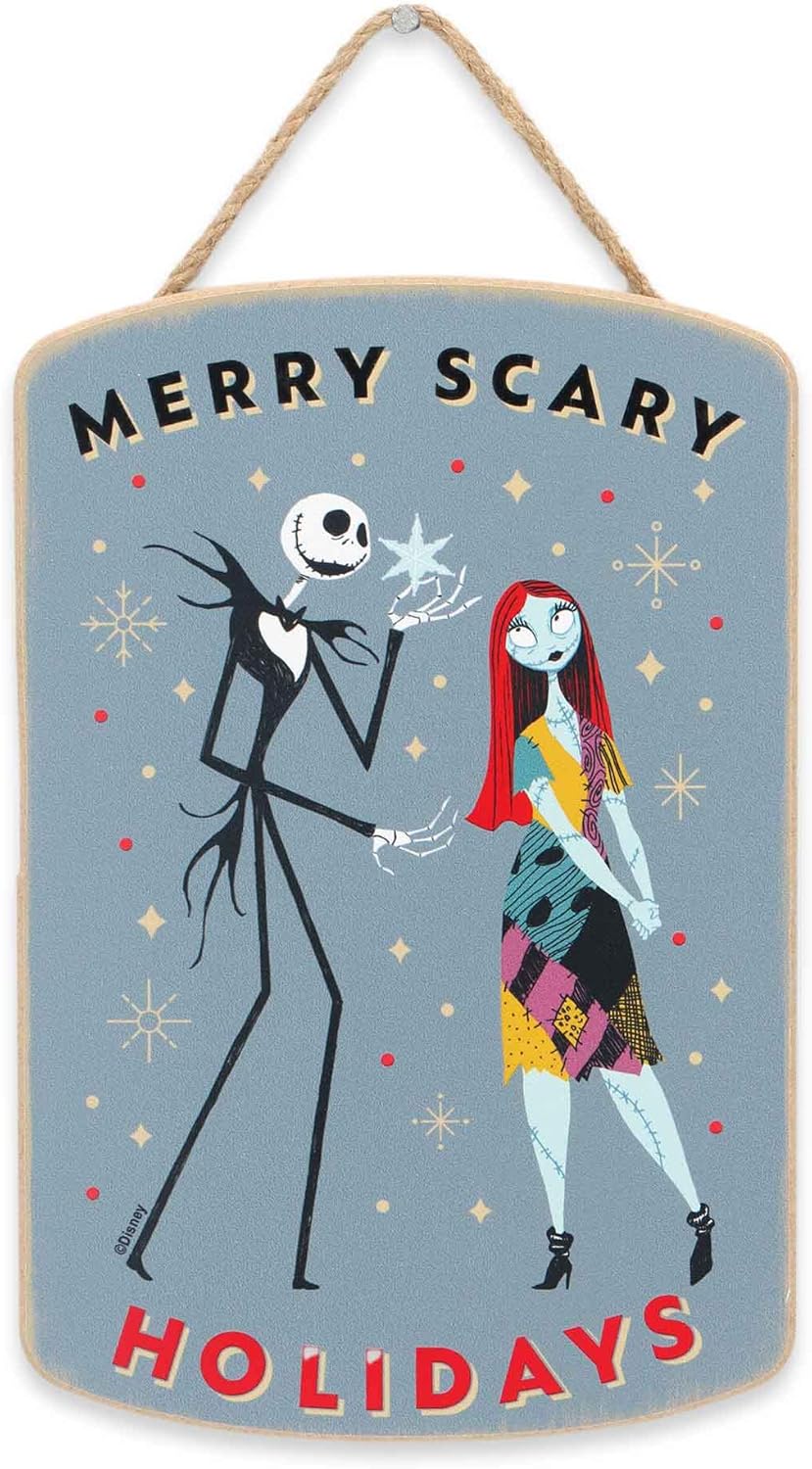 Disney The Nightmare Before Christmas Jack Skellington Hanging Acrylic Wall Art - Intricate Jack Wall Decor for Home