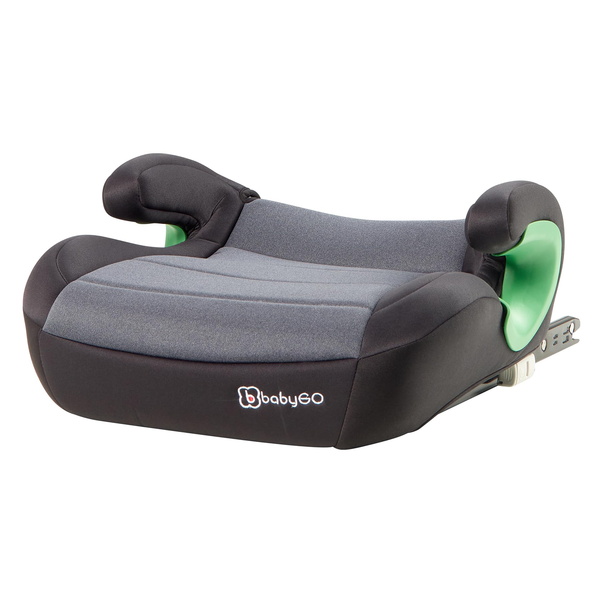 babyGO Sitzerhöhung Bursa III nach neuer I-Size Norm - Kindersitzerhöhung mit verstellbarem Isofix - Kindersitz/Autositz für Kinder Grau (135-150)