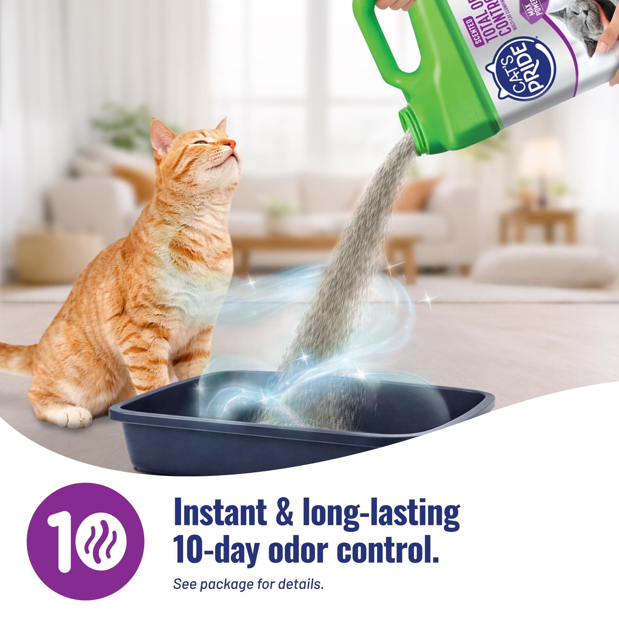 Cat's Pride Total Odor Control - Jarra de Arena perfumada para Gatos, 15 Libras