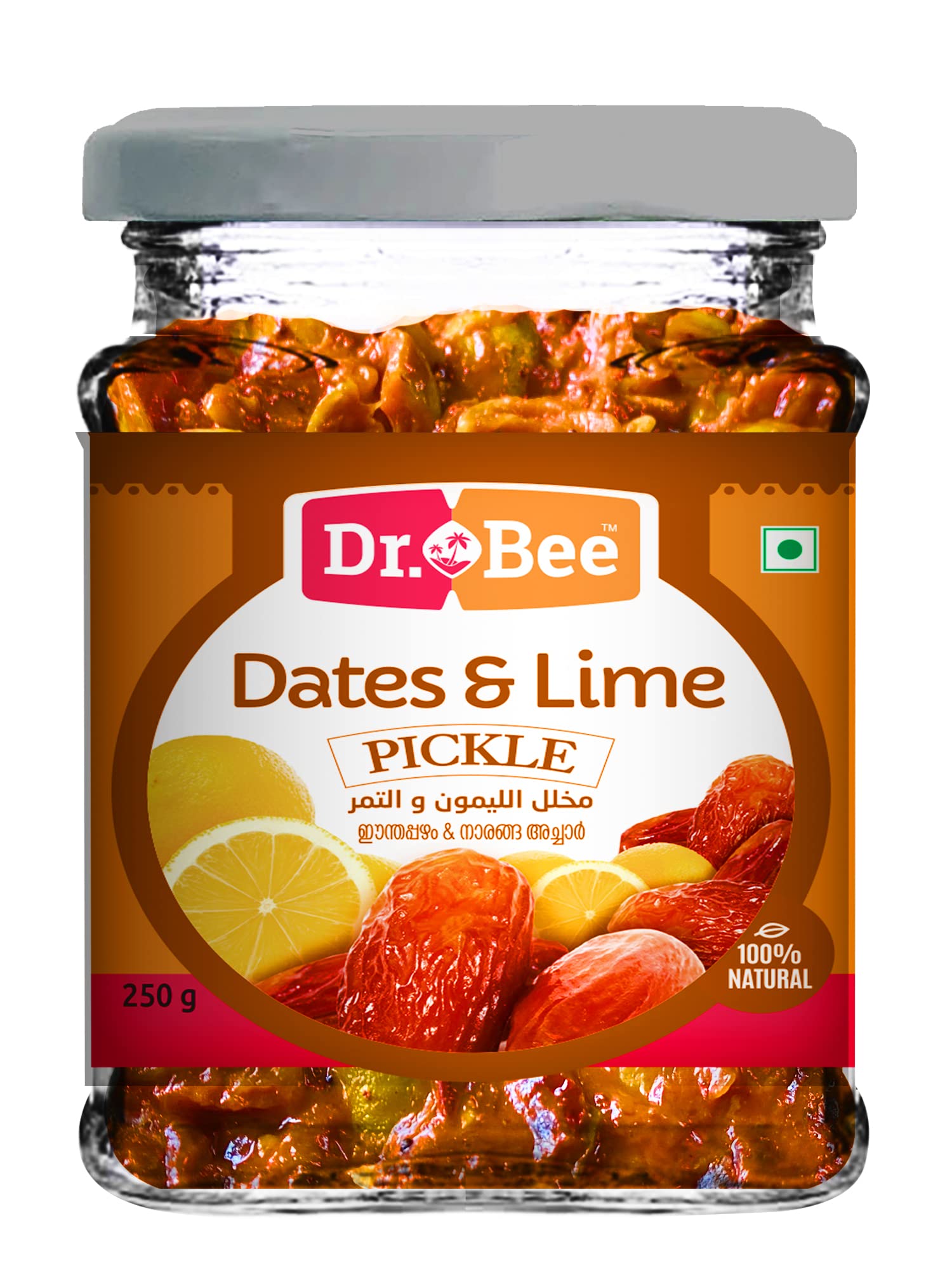 Dr.Bee Lime and Dates Pickle | 250 Grams | നാരങ്ങയും ഈന്തപ്പഴവും അച്ചാർ | नींबू और खजूर अचार (B0B677G664) Amazon Price History, Amazon Price Tracker