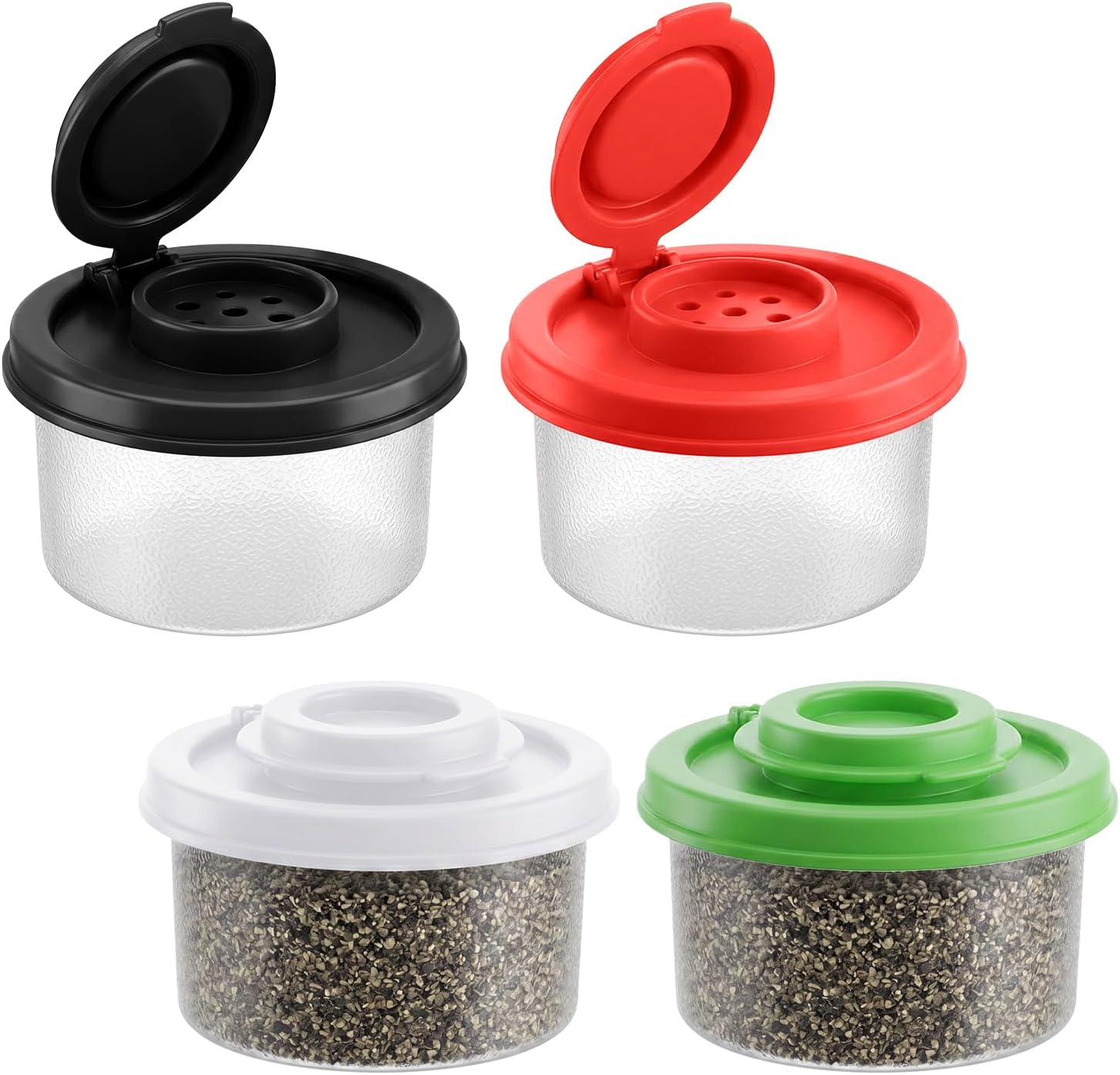 4 Pack Salt and Pepper Shakers Mini Salt Shaker Moisture Proof Set