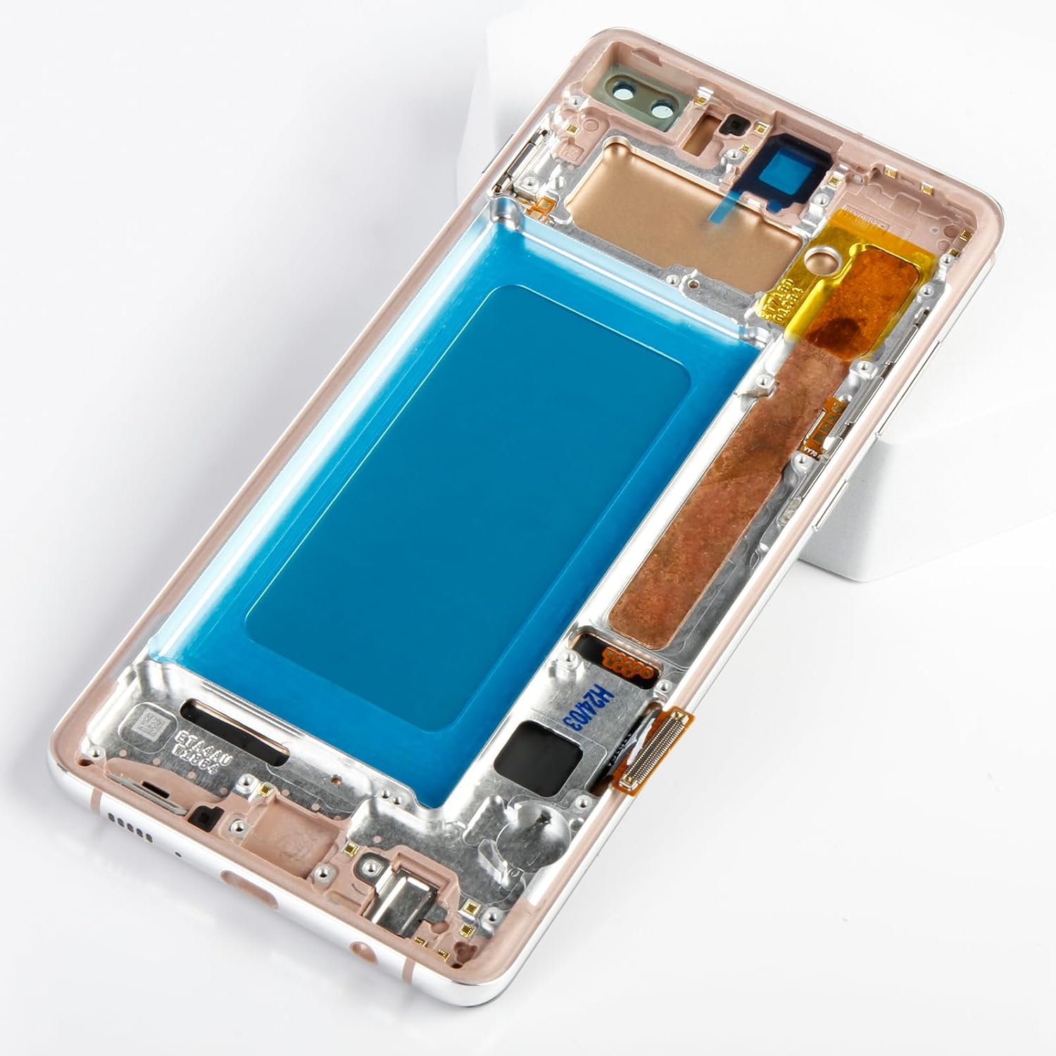 InCell S10 Plus Display Screen Replacement for Samsung Galaxy S10 Plus with Prism White Frame G975F/DS G975U G975W LCD Screen Touch Digitizer Assembly(No Fingerprint Function)