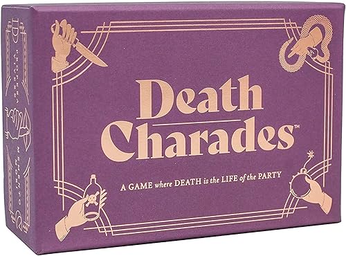 Death Charades: Tonto, divertido, juego de cartas de fiesta, los equipos tienen 45 segundas rondas para adivinar la charada, rondas interminables o