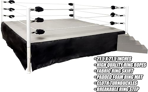 Miniatura 3 de Rising Stars of Wrestling Ring para figuras de acción de lucha libre