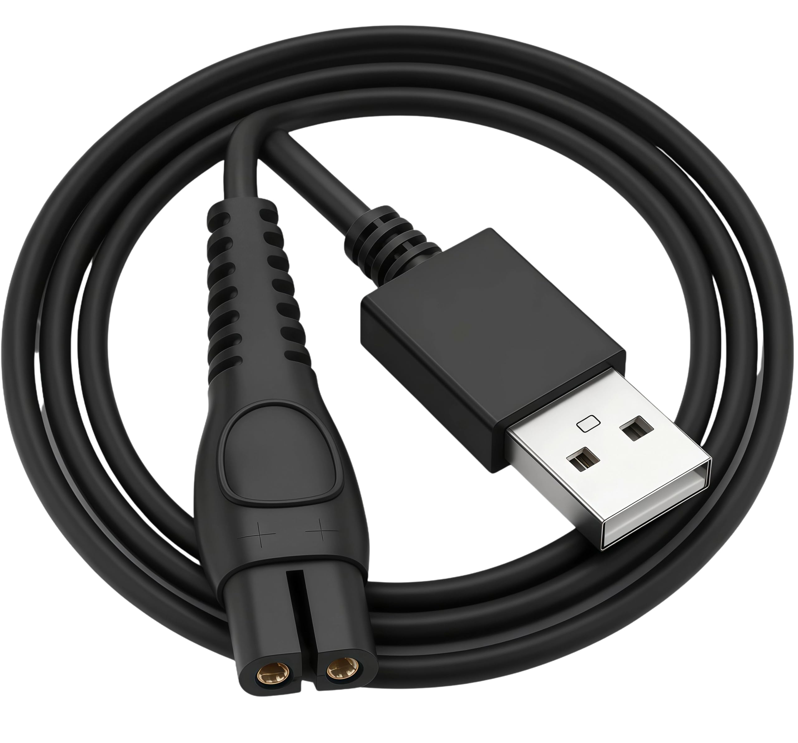 Ricambio Cavo USB 5V 100cm Caricabatterie per Rasoi Elettrici Philips Serie 1000, 3000, 5000, 7000, 8000