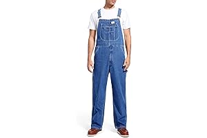 HISEA Men's Lightweight Bib Overalls For Work