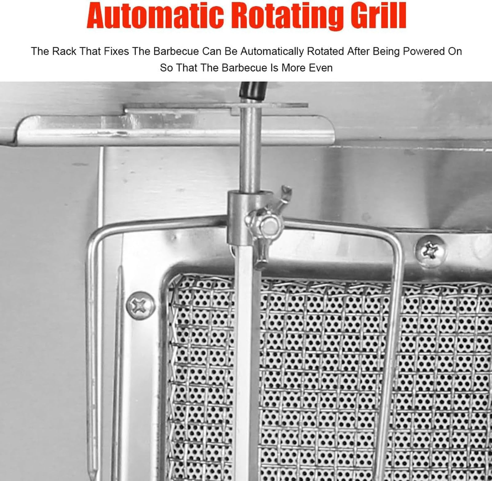 Four à Rôtissoire Rotatif à 360 °, Machine à Griller Doner Kebab Verticale, Four à Rôtissoire Vertical Professionnel à Gaz Pour Barbecue, Appareils électroménagers En Acier Inoxydable,Silver-B