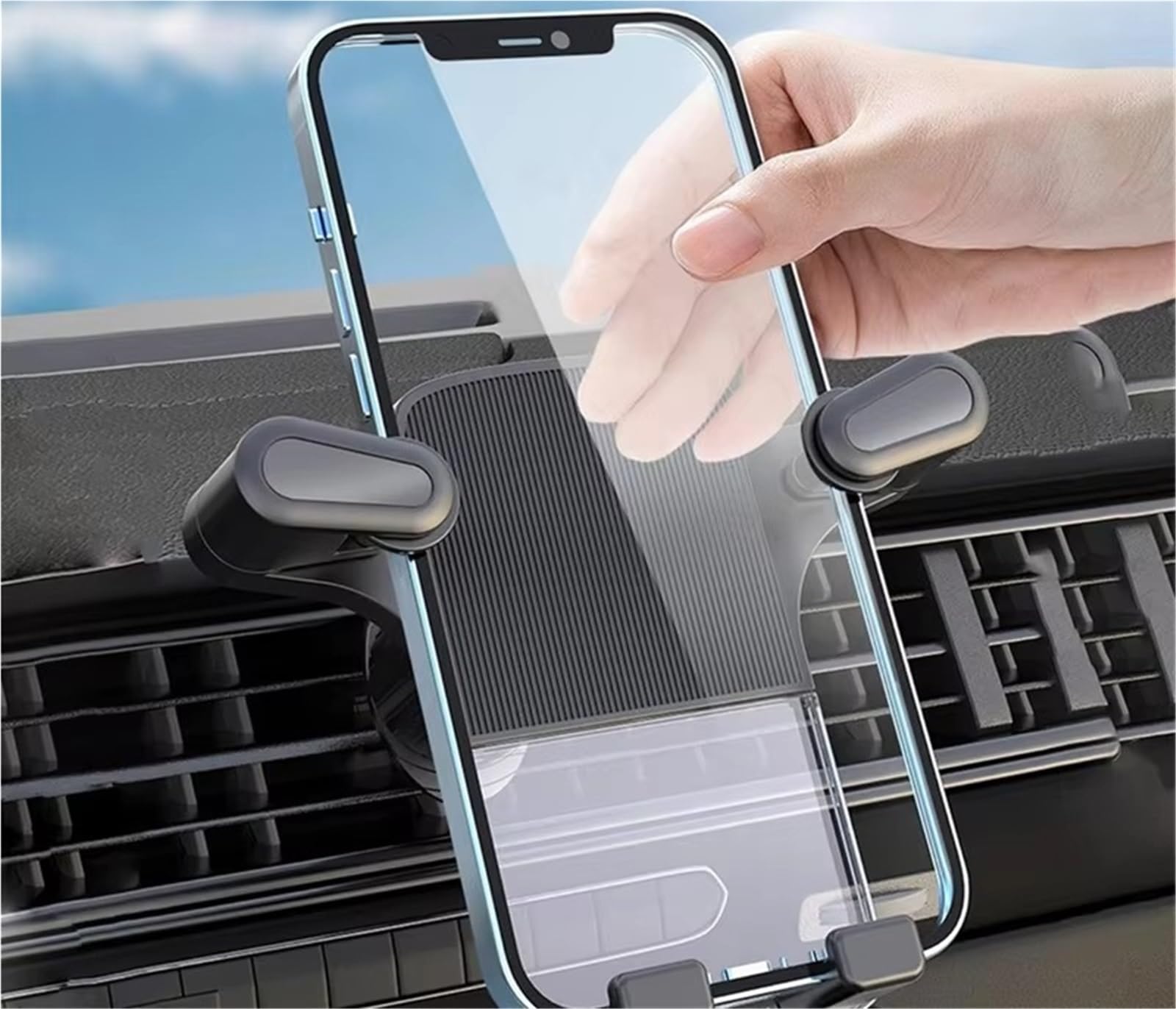 Soporte Universal Teléfono Sensor Gravedad Y Salida Aire Giratorio Y Estable para Smartphones 180 Cm Soporte Móvil Coche