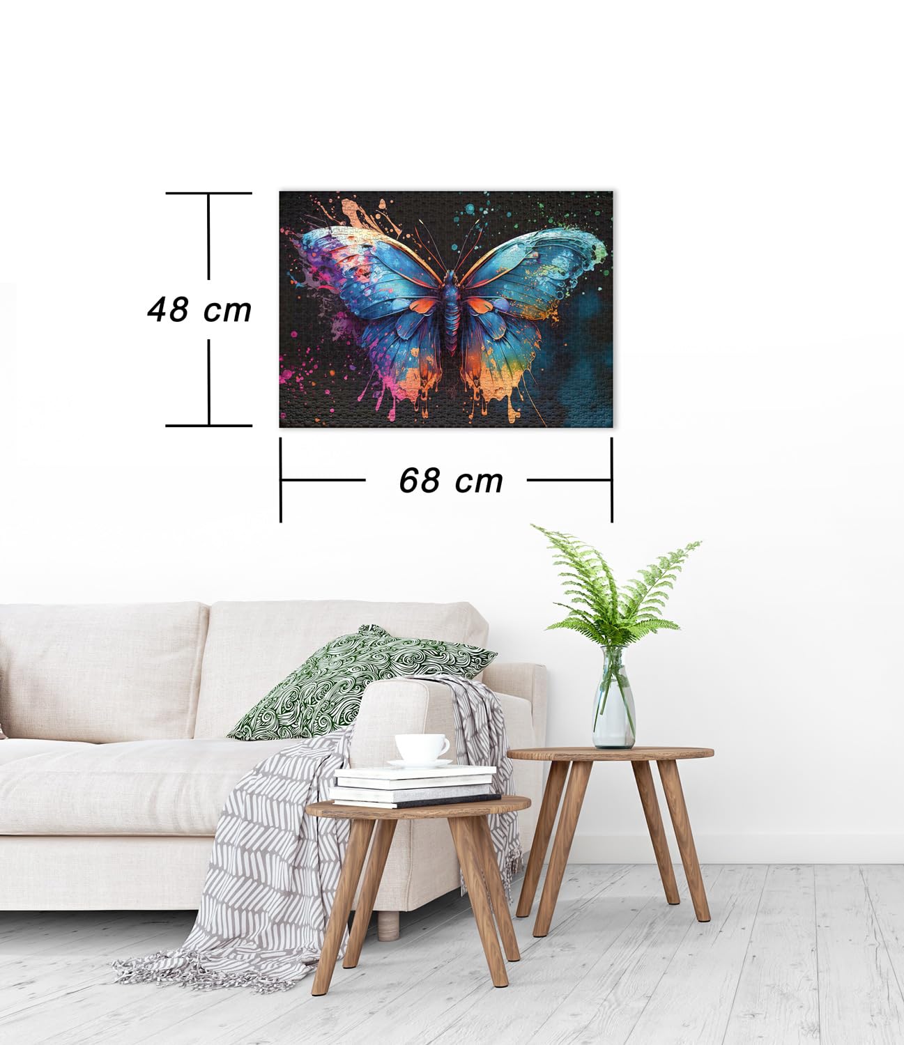 Ulmer Puzzleschmiede, Puzzle 1000 pieces ‘Magic Butterfly’ - Image 3