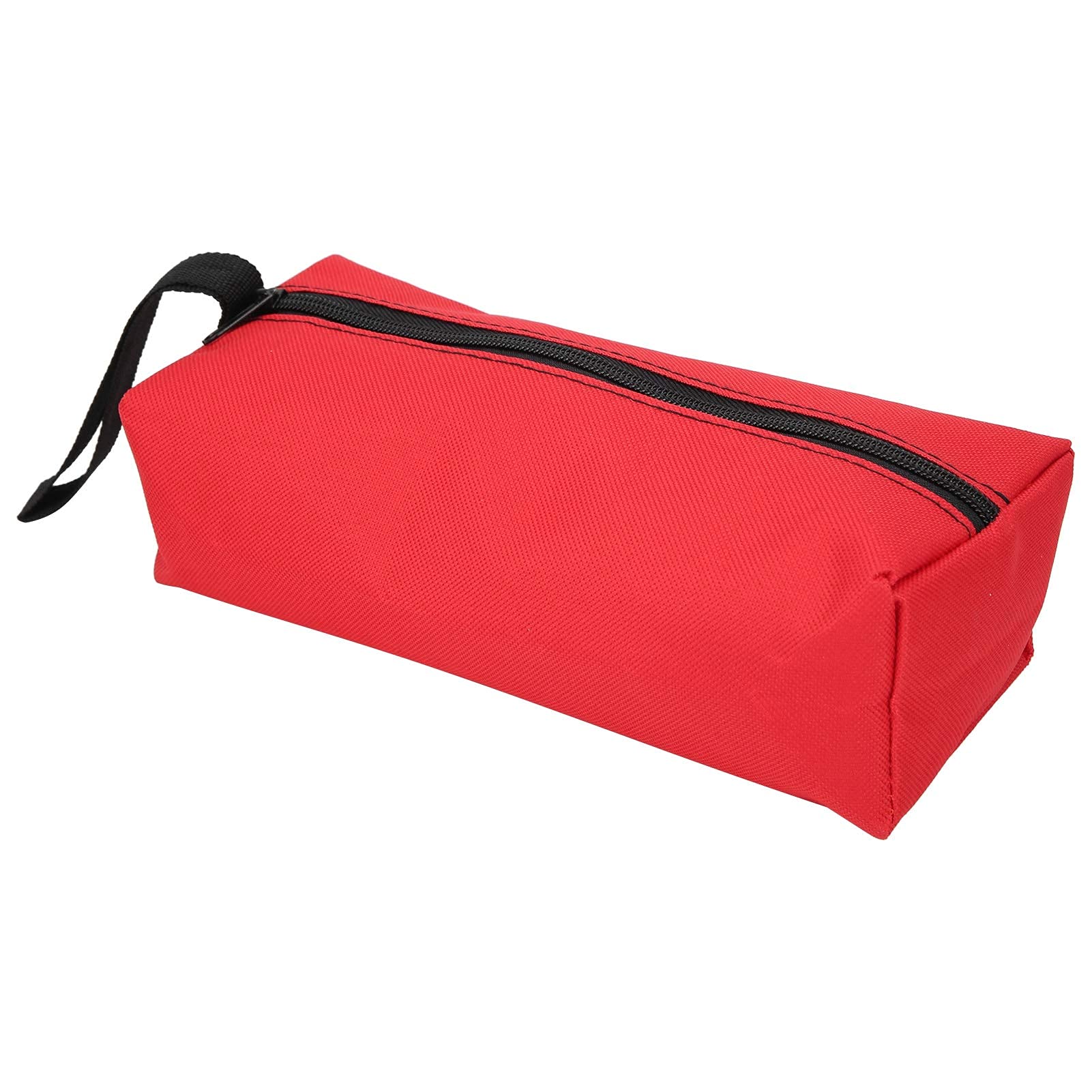 Tool Storage Bag Hand‑Held Tool Storage Bag Hand Tools Organizer with Wristband Small Tool Bag(red)
