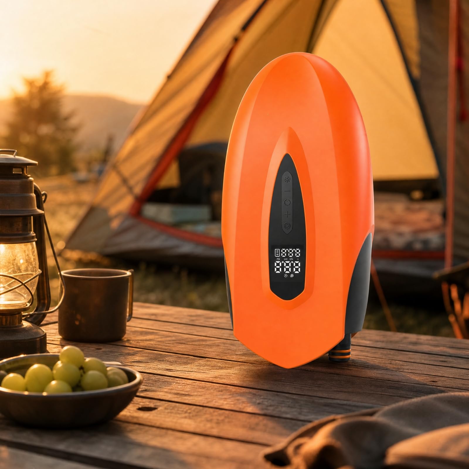 kowaku Inflador Eléctrico Portátil con Pantalla Digital Inalámbrico Inflador Eléctrico con Pantalla Digital Display Compacto para Hogar, Piscina