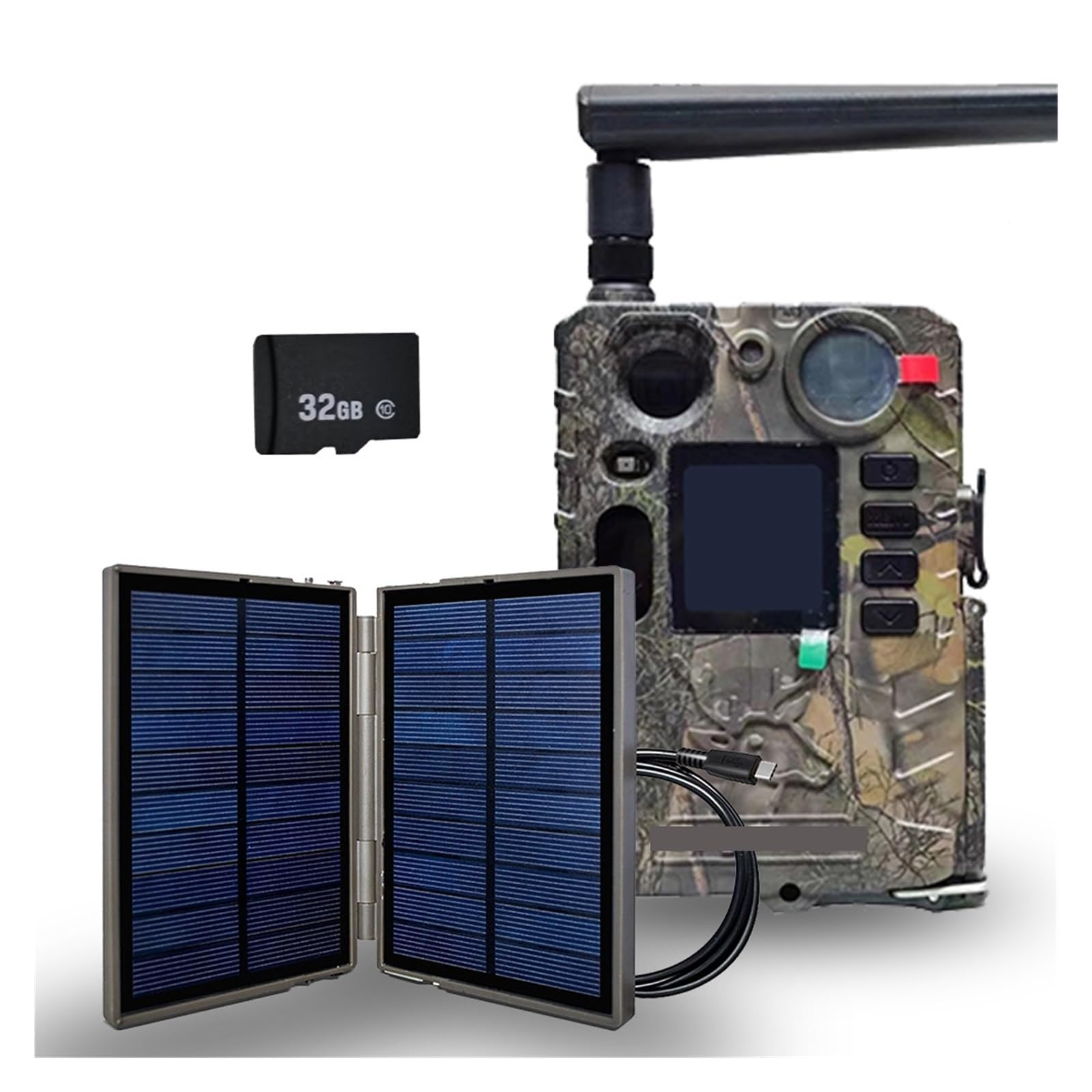 BG410-M(S) 4K FHD 37MP Kamera Obserwacyjna 940nm IR Night Vision, Bezprzewodowa 4G, Zewnętrzna Myśliwska + Prezent 32GB TF WyraźNe Obrazy I Filmy(With solar charger)