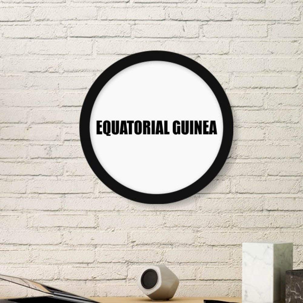 Cadre photo ronde Gabon peinture nom art déco bois noir Small DIYthinker