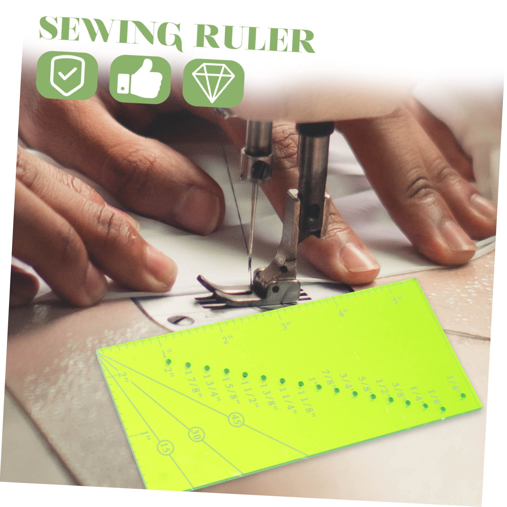 TEHAUX 3sets Ruler Per Cucito e Patchwork Ruler Per Quilting Con Guida Magnetica Per Misurazioni Precise e Facilità Uso Per Principianti e Amanti Del