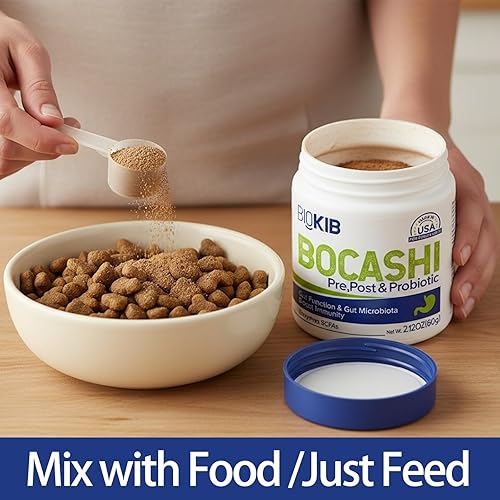 Miniatura 9 de BOCASHI - Probióticos para perros y gatos, polvo nutricional fermentado para mascotas, decoración de alimentos para salud digestiva, apoyo