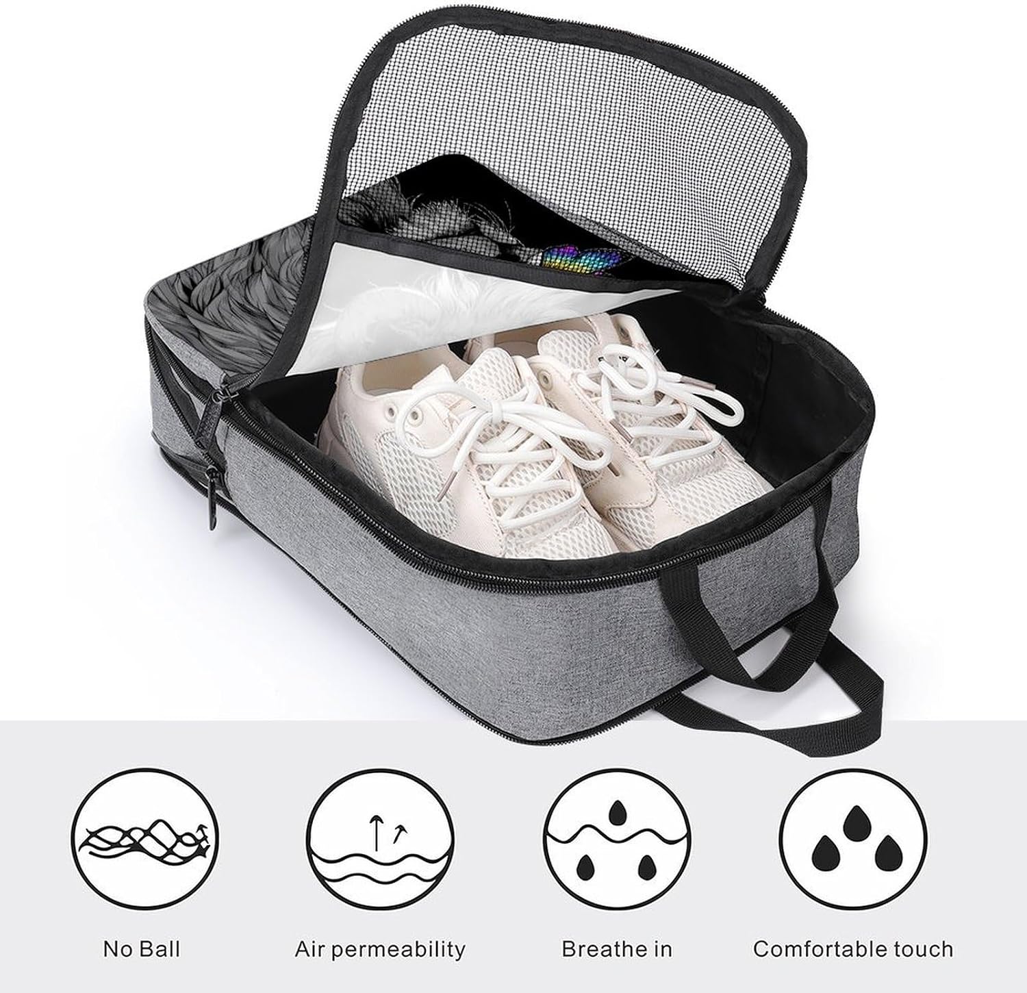 Lion And Colorful Butterfly Shoe Bags for Travel Portable Shoes Storage Pouch Organizer Women Men image 4
