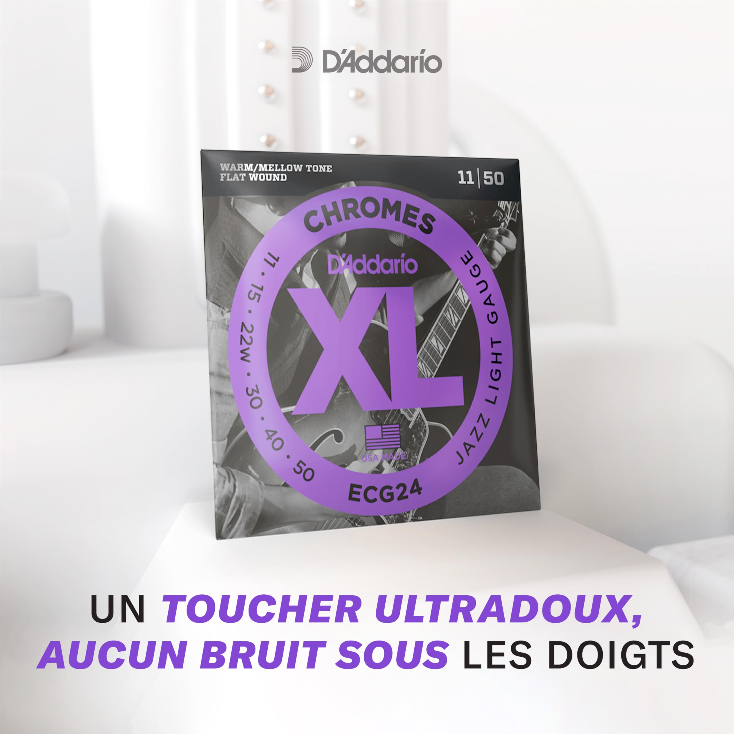 D'Addario NYXL50105 Nickel Wound Bass Guitar Strings, Medium, 50-105, Long Scale