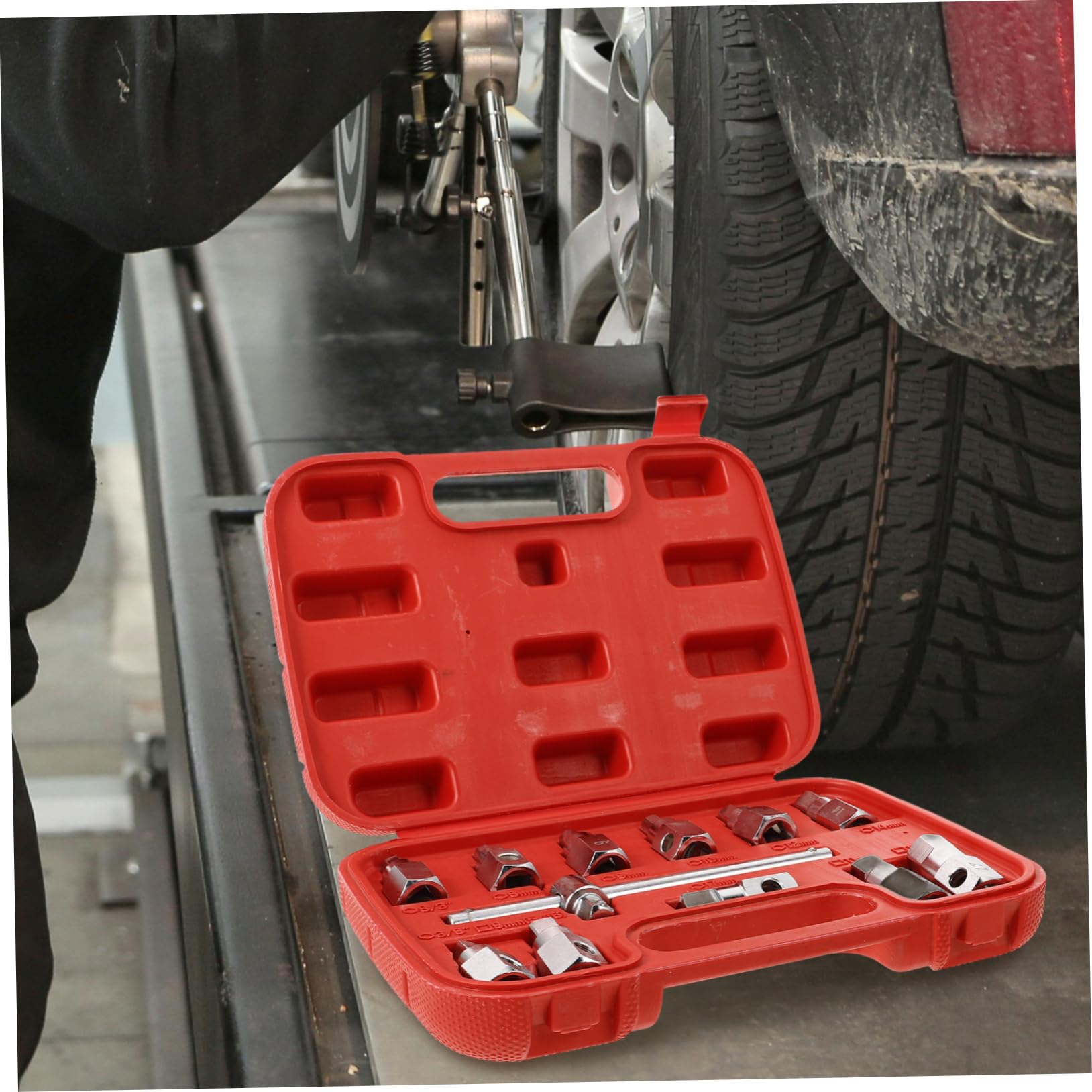 MAGICLULU Chiavi Per Tappo Scarico Olio Strumenti Di Riparazione Auto Bussole Di Prolunga Per Filettatura Coppa Olio Attrezzi Per Montaggio e Smontaggio Viti Scarico
