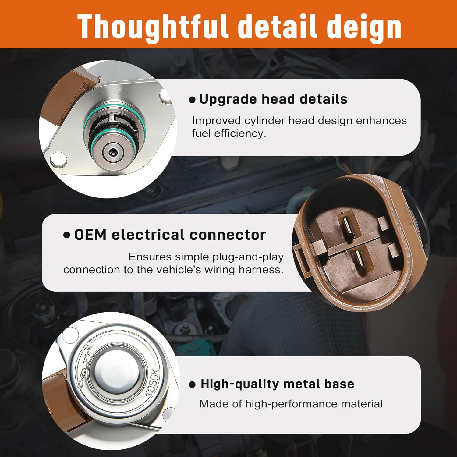 9109-946 28233374 Fuel Pump Inlet Metering Valve IMV for Chevrolet Captiva Cruze, Mercedes-Benz A-Class Fits for Kia Seat VW 2005-2015 Models/Replaces 9109-942 9307Z520A 331152A700