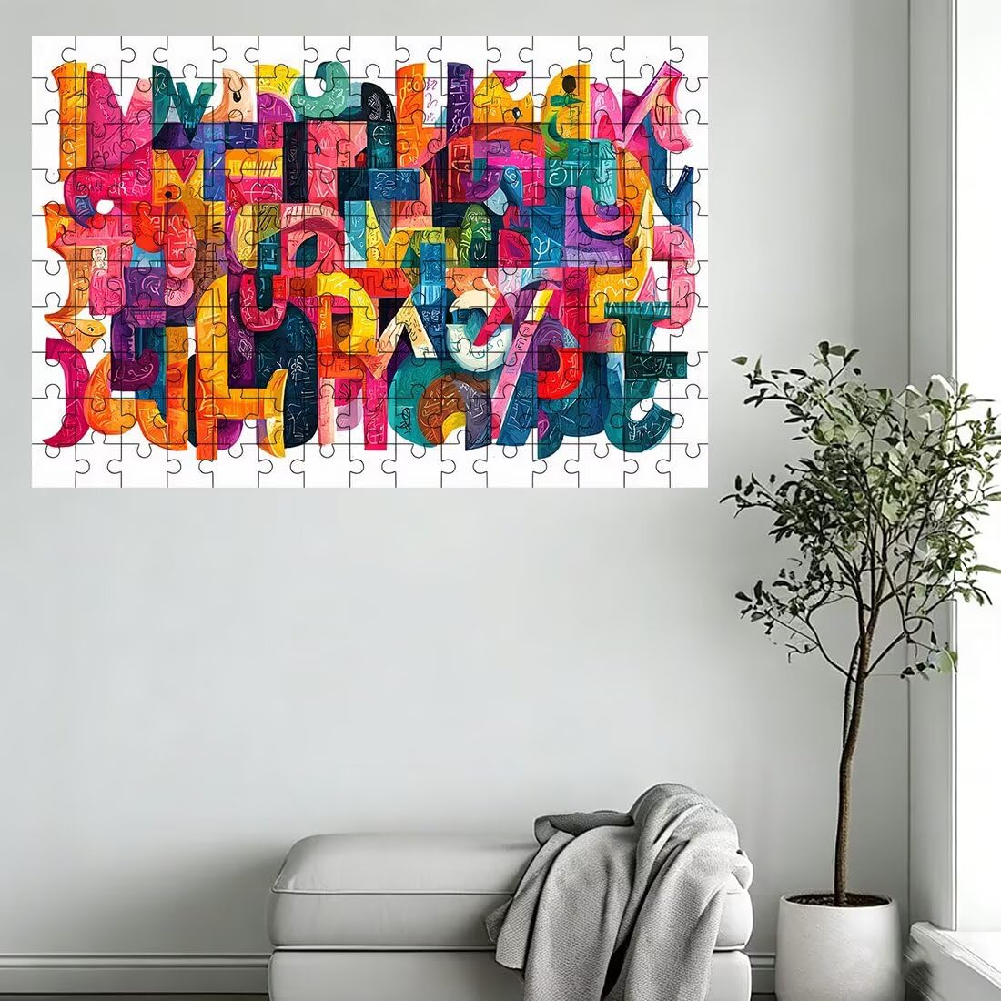 Puzzle 5000 elementów dla dorosłych, puzzle 5000 elementów abstrakcyjnych, kolorowe puzzle dla dorosłych z wykwintnym pudełkiem do pakowania, gry edukacyjne, duże drewniane puzzle na prezent dekoracje
