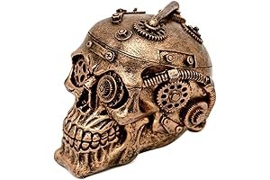 Steampunk Skull: Intricate Sci-Fi Home Decor