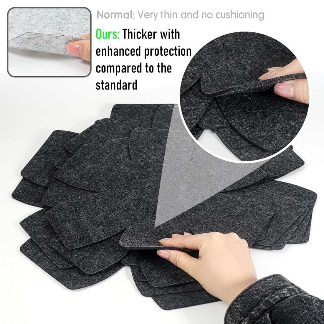 Protege Poele Feutrine, Lot De 12 Protections De Poêle En Feutre, Protection Empilable,Protections De Casseroles Anti-Rayures, 3 Tailles (38/35/26 Cm) | Leroy Merlin