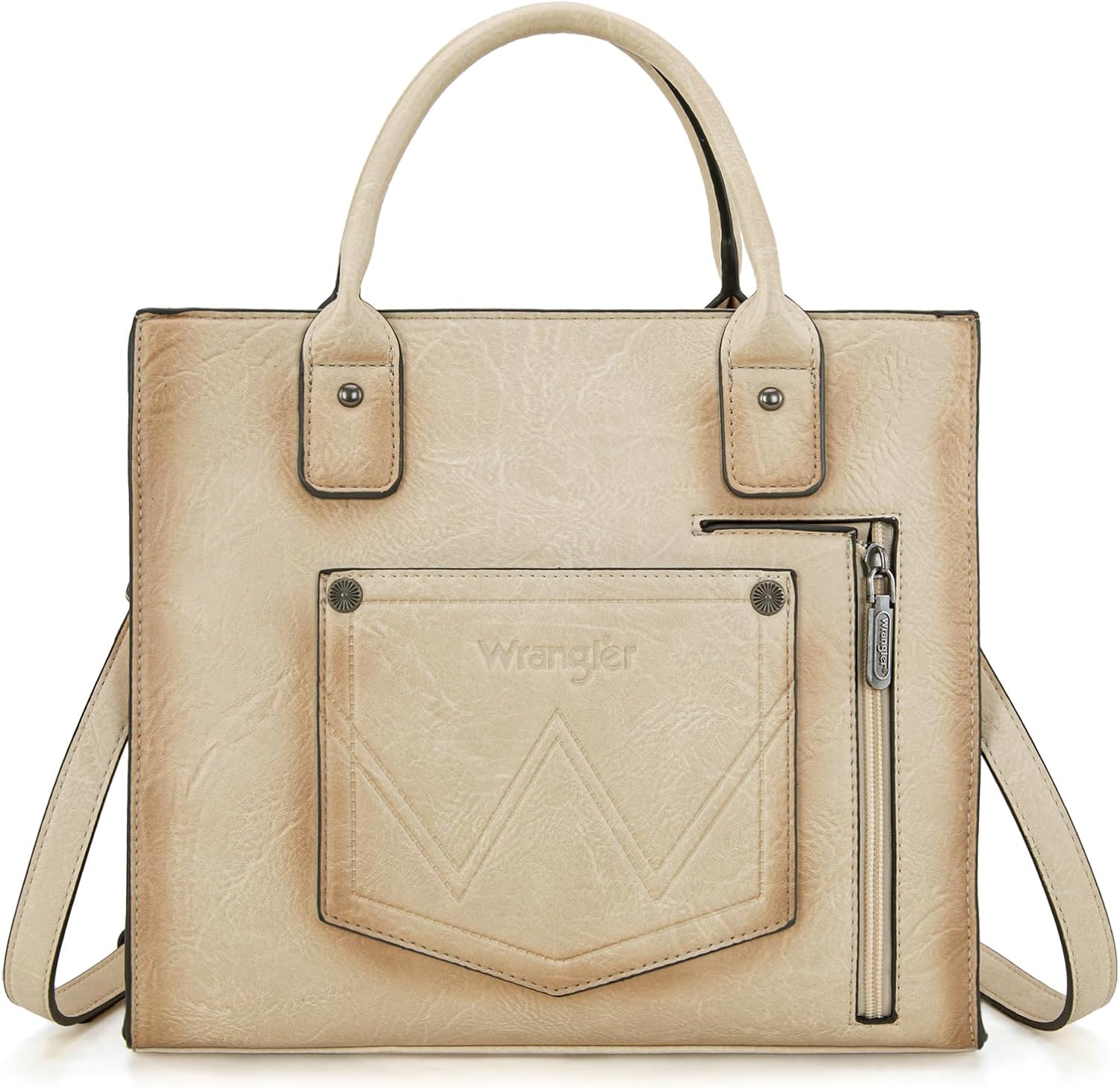 Wrangler Tote Bag for Women Western Cowhide Purse and Wallet Set - Image 5