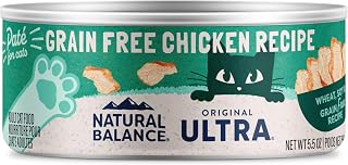 Natural Balance Original Ultra Grain Free Adult Wet Canned Cat Food, Chicken Recipe, 5.5 Ounce (Pack of 24)