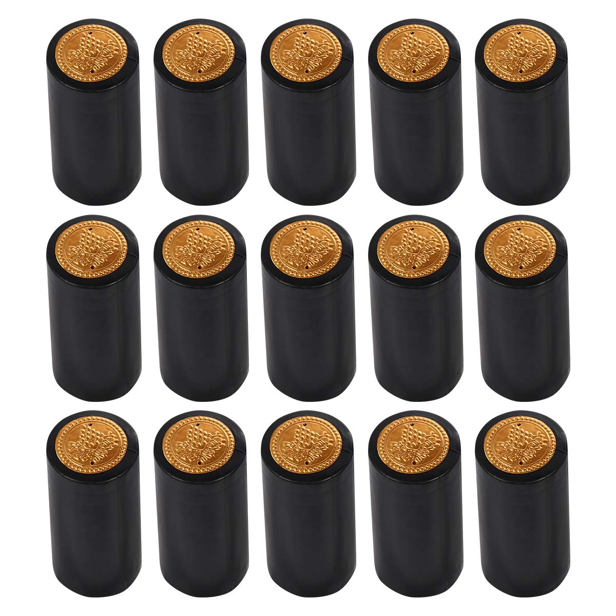 Cápsulas termoencogibles para botellas de vino, tapas retráctiles y envoltura de vino, 100 ud