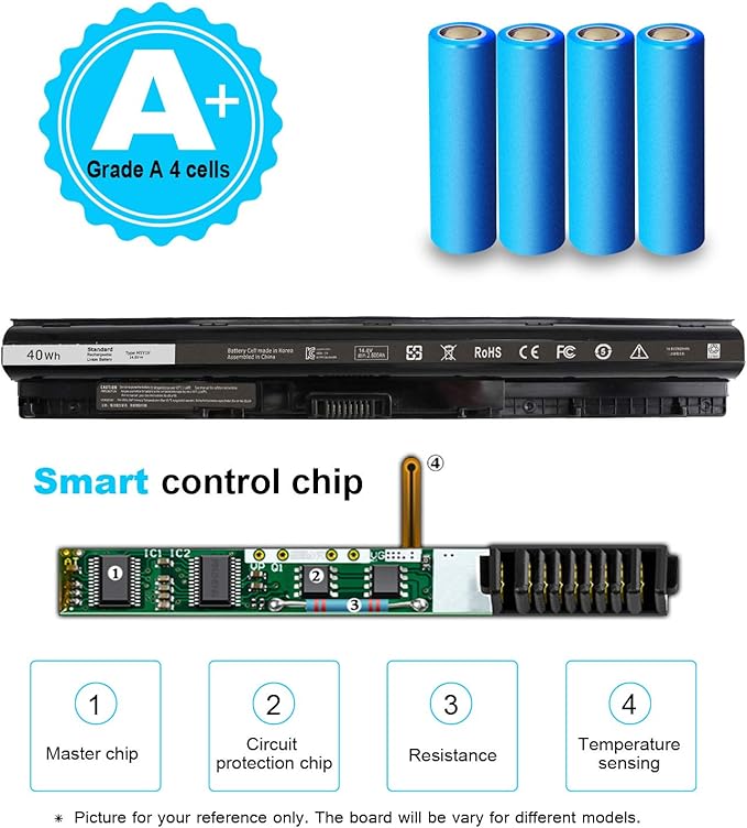 Batería 40Wh 14.8V M5Y1K para Dell Inspiron miniatura 4