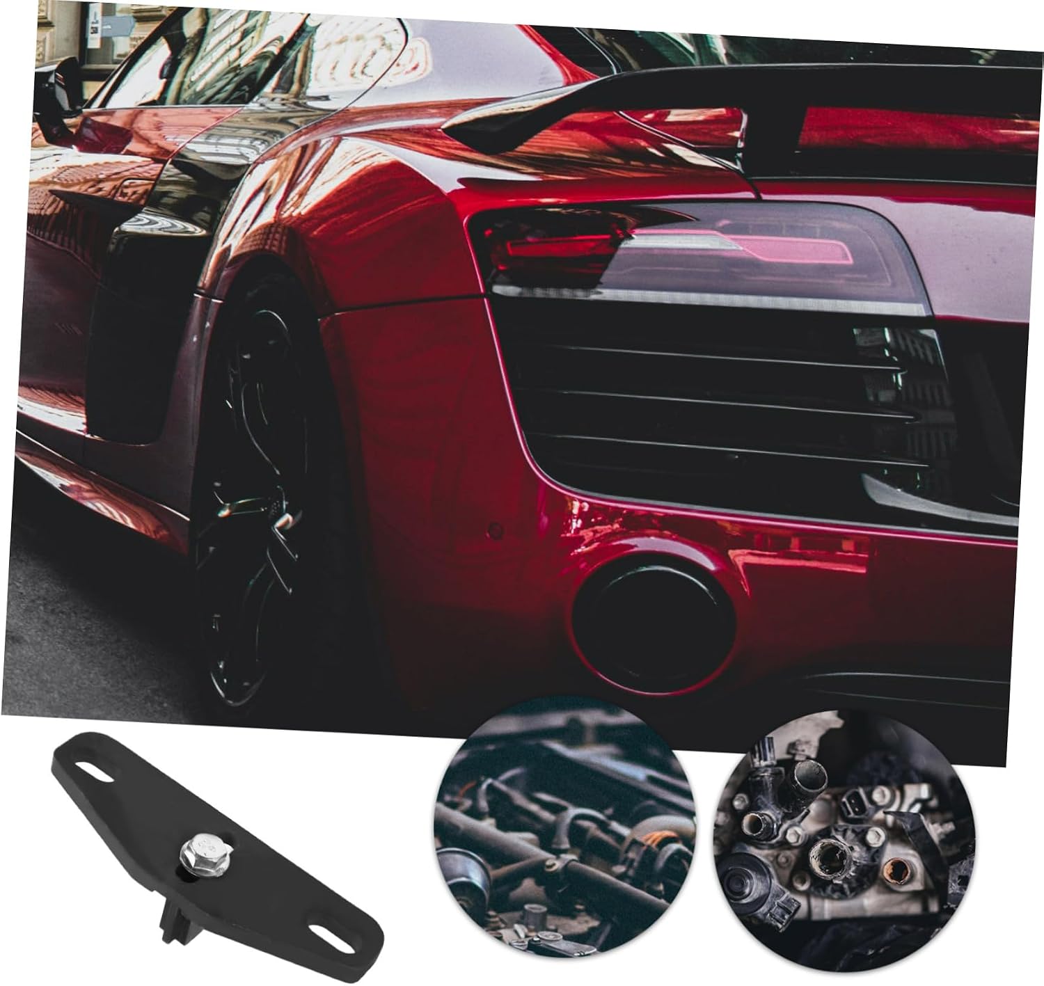 Hemobllo 3Pcs Flywheel Lock Tool Kit for Precise Engine Maintenance with Adapter for and Diesel Models Durable Construction for Reliable Performance