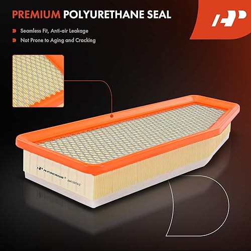 Miniatura 5 de A-Premium Filtro de aire de motor delantero compatible con Jeep Cherokee 2019 2020 2021 2022 L4 2.0L, panel flexible de repuesto # 68320315AB