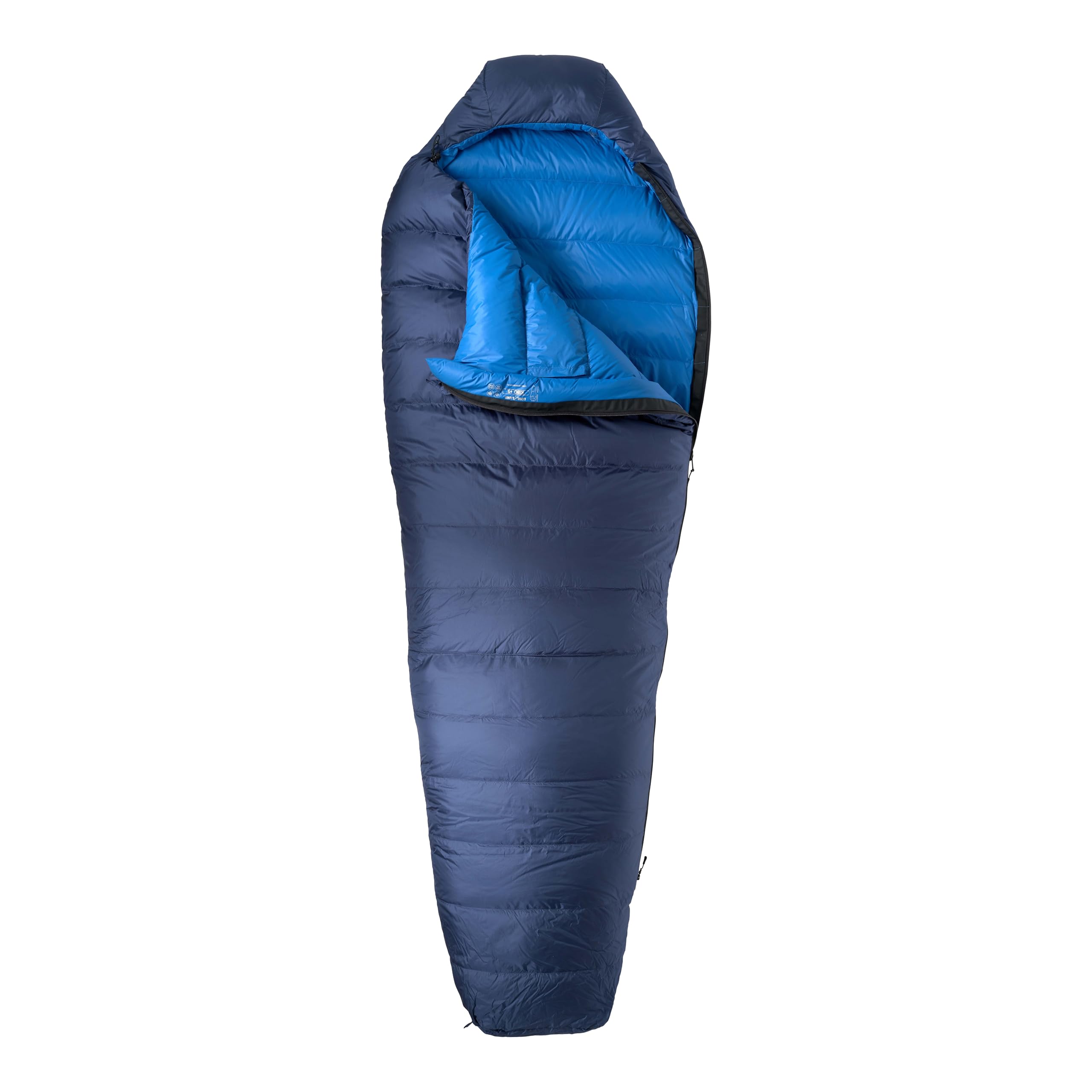 LOWLAND OUTDOOR Unisex Adult 5 KIBO puchowy śpiwór, granatowy/niebieski, 225 x 80 cm (długość z kapturem)