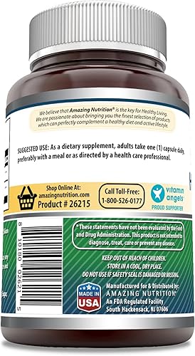 Miniatura 2 de Amazing Formulas - Suplemento de ácido hialurónico y MSM de 500 mg, 120 cápsulas | Sin OMG | Sin gluten | Fabricado en Estados Unidos